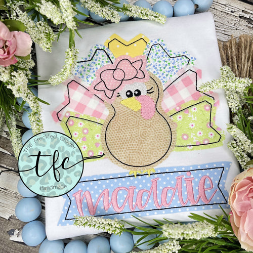 {Tessa Turkey} applique tee