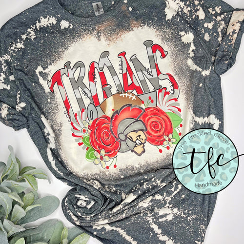 {Troy Trojans} distressed tee