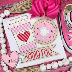 {Latte + Donut} Applique Design