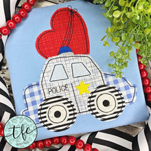 Load image into Gallery viewer, {Valentine Police Car} applique design