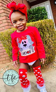 {I Woof U} applique design