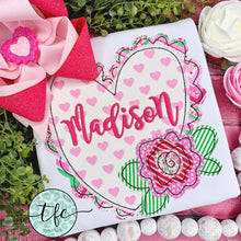 Load image into Gallery viewer, {Scallop Valentine Heart} applique design