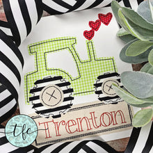 Load image into Gallery viewer, {Valentine Tractor} applique design