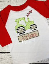Load image into Gallery viewer, {Valentine Tractor} applique design