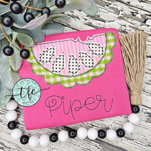 {Vintage Stitch Watermelon} Applique Tee