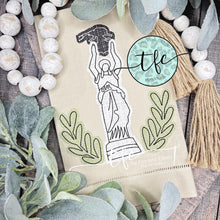 Load image into Gallery viewer, {Boll Weevil Monument} applique tea towel