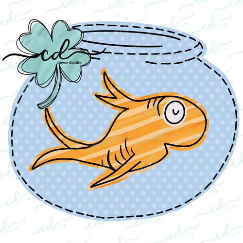 {Seuss- inspired Fishbowl} Unisex SUBLIMATION Tee