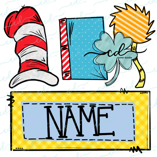 {Seuss-inspired Trio} Unisex SUBLIMATION Tee