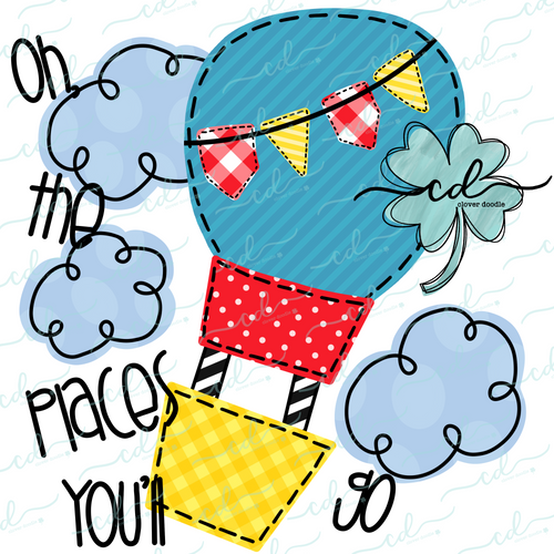 {Oh The Places You’ll Go} Boy’s SUBLIMATION Tee