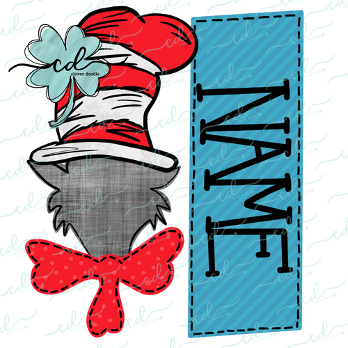 {Cat In The Hat- inspired} Unisex SUBLIMATION Tee