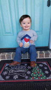 {Valentine Puppy in House} applique design
