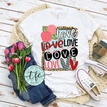 Load image into Gallery viewer, {Love Love Love Love} screen print tee