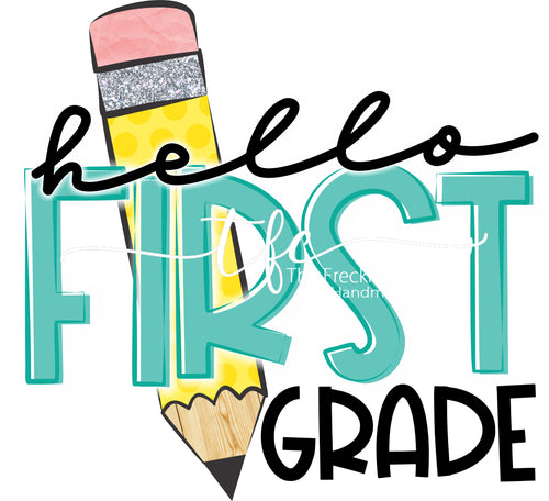 {Hello Pencil} grade level tee