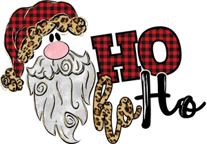 {Vintage Santa} Leopard + Plaid